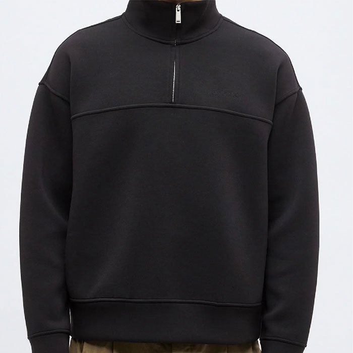 Mock-Neck Sweatshirt